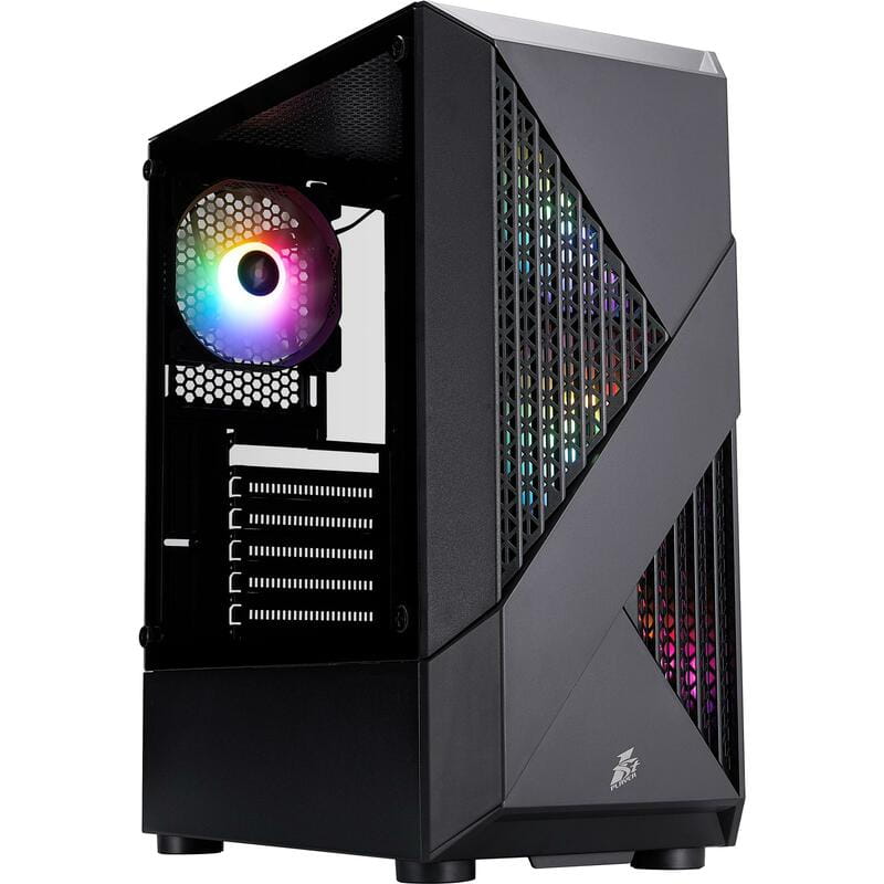 Корпус 1stPlayer F3-A-BK-4F1 Black без БП