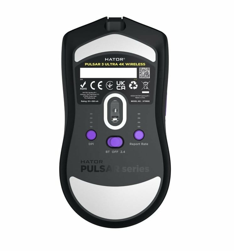 Мышь беспроводная Hator Pulsar 3 Ultra 4K Wireless Black (HTM680)