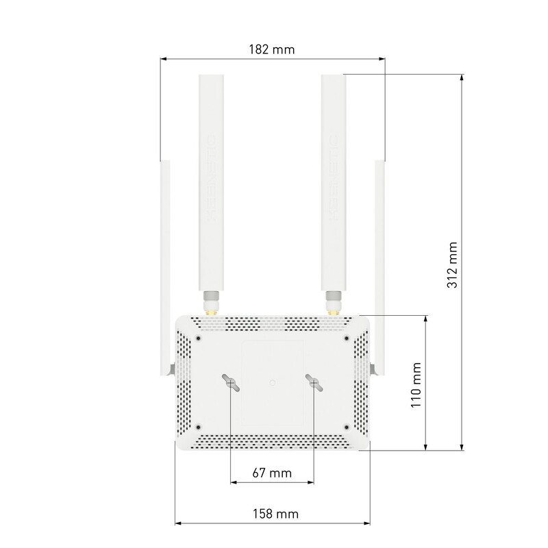 Бездротовий маршрутизатор Keenetic Runner 4G (KN-2211)