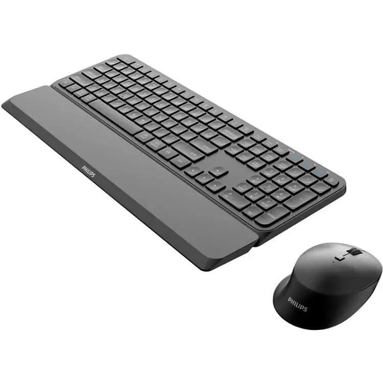 Комплект (клавиатура, мышь) беспроводной Philips 6000 Slim UA Black (SPT6607B/00)