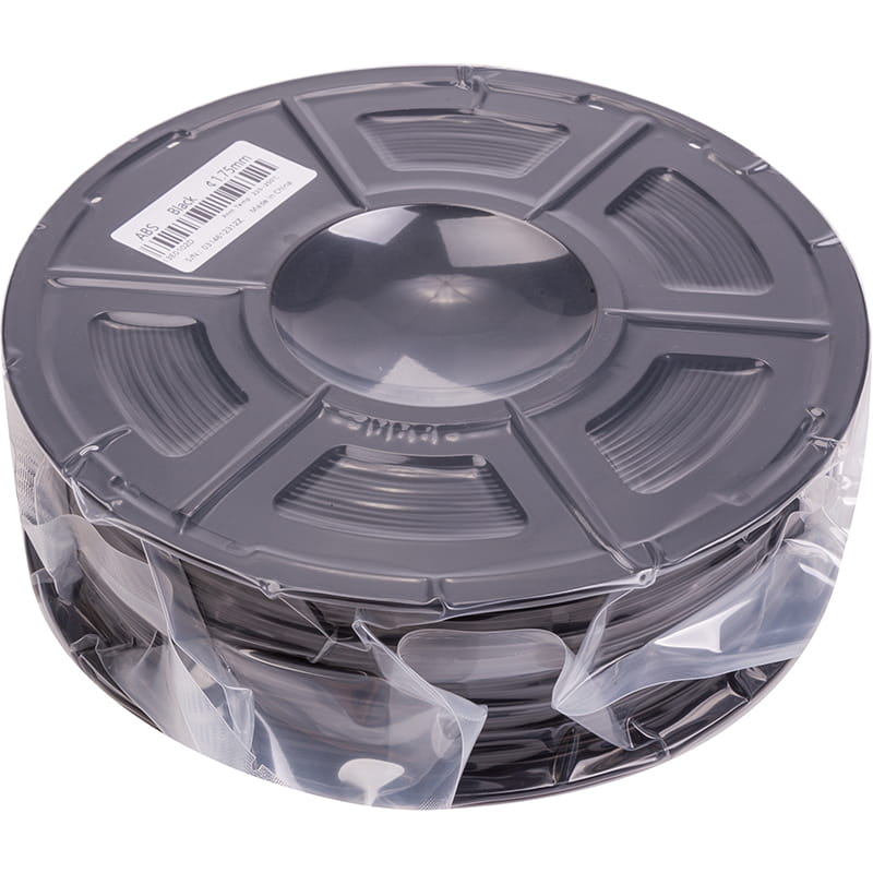 ABS-пластик PowerPlant Filament для 3D-принтера 1.75 мм 1 кг, черный (PT812851)