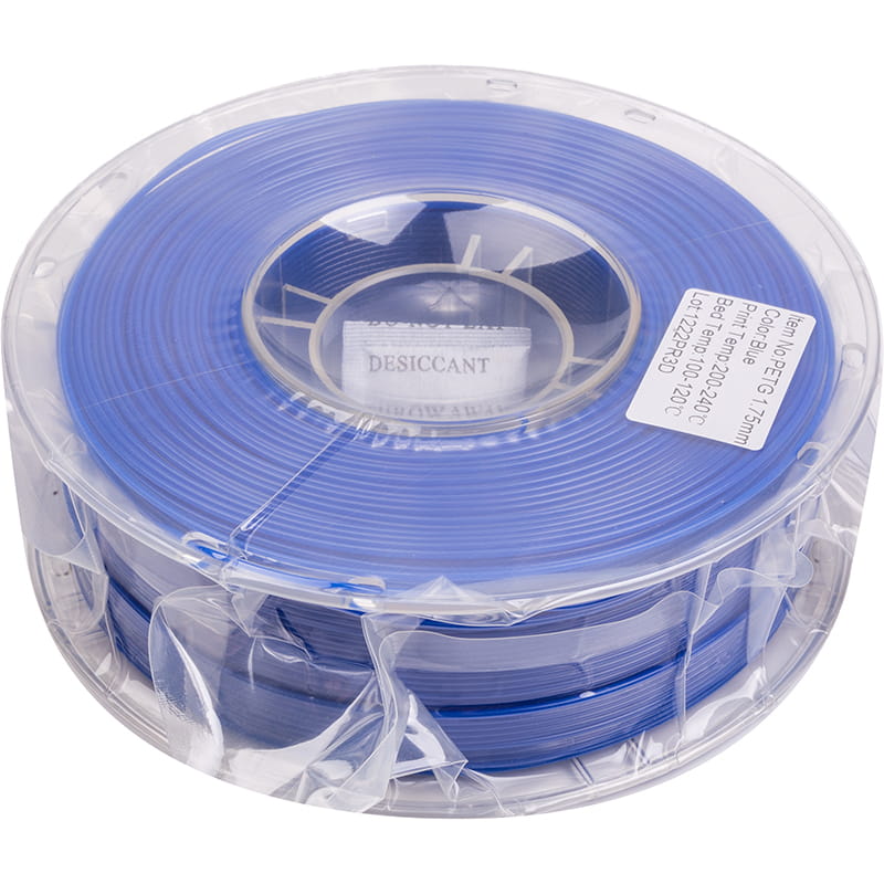 PETG-пластик PowerPlant Filament для 3D-принтера 1.75 мм 1 кг, синій (PT812912)