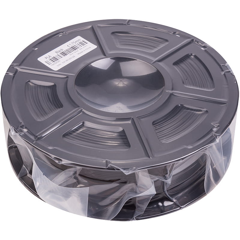 PLA-пластик PowerPlant Filament для 3D-принтера 1.75 мм 1 кг, чорний (PT812936)