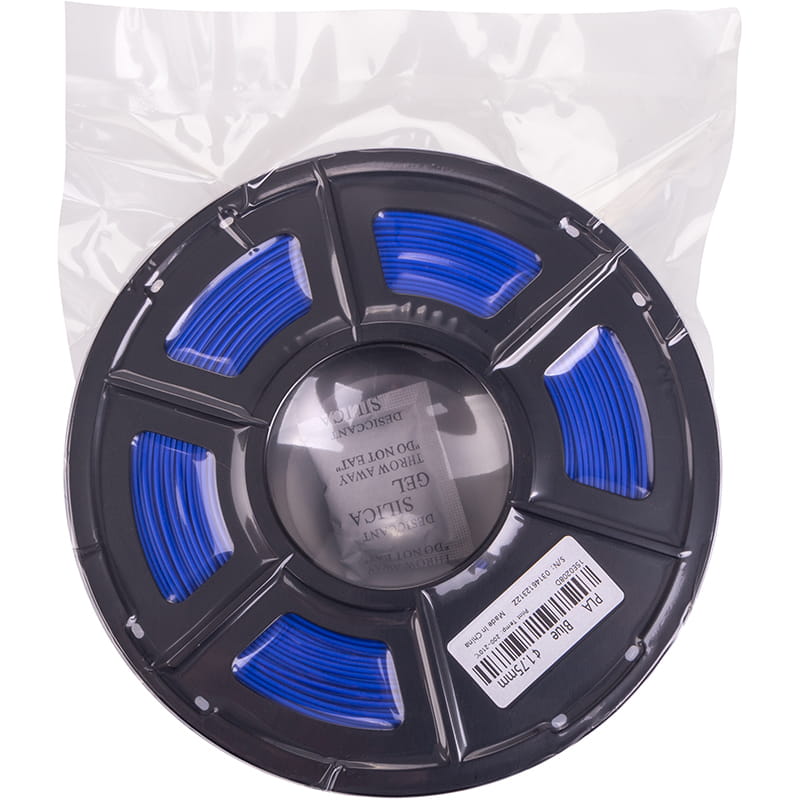 PLA-пластик PowerPlant Filament для 3D-принтера 1.75 мм 1 кг, синій (PT812943)
