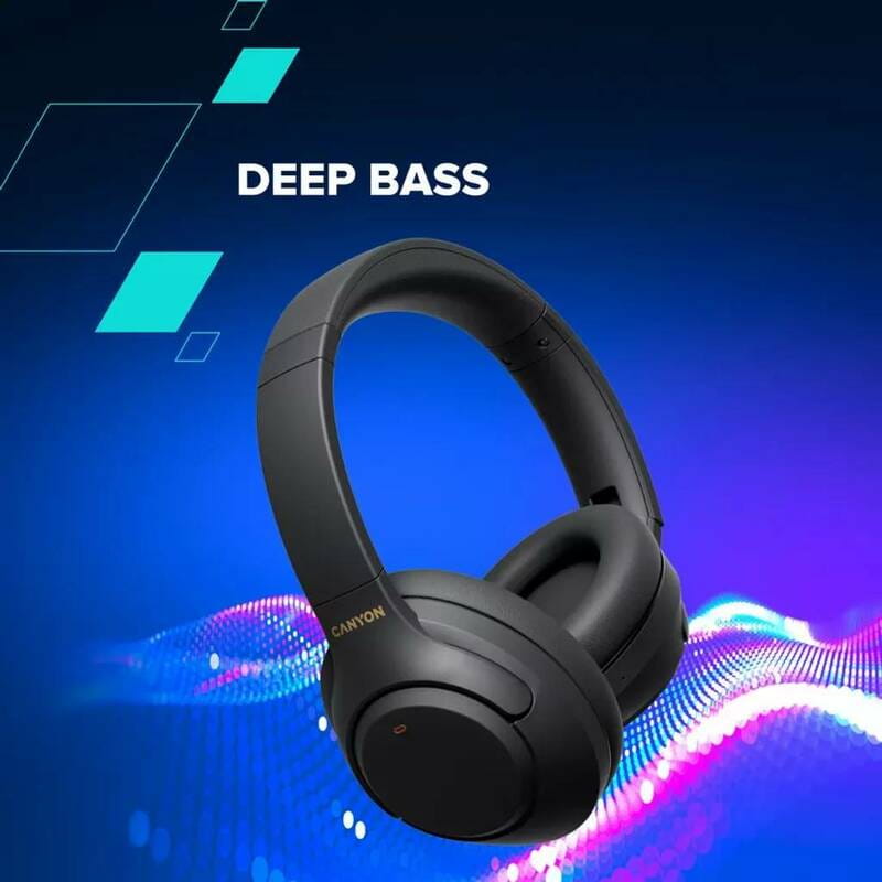 Bluetooth-гарнітура Canyon OnRiff-6 ANC Black (CNS-CBTHS6BK)
