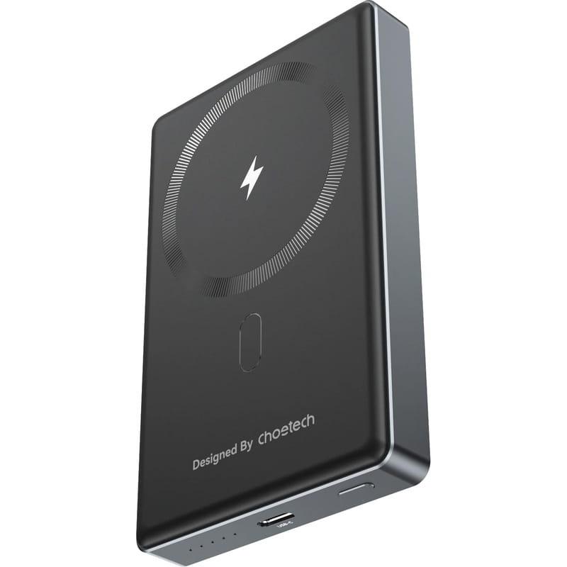 Универсальная мобильная батарея Choetech Magnetic 10000mAh 20W Qi-15W Ultra-thin Black (B739-CCBK)
