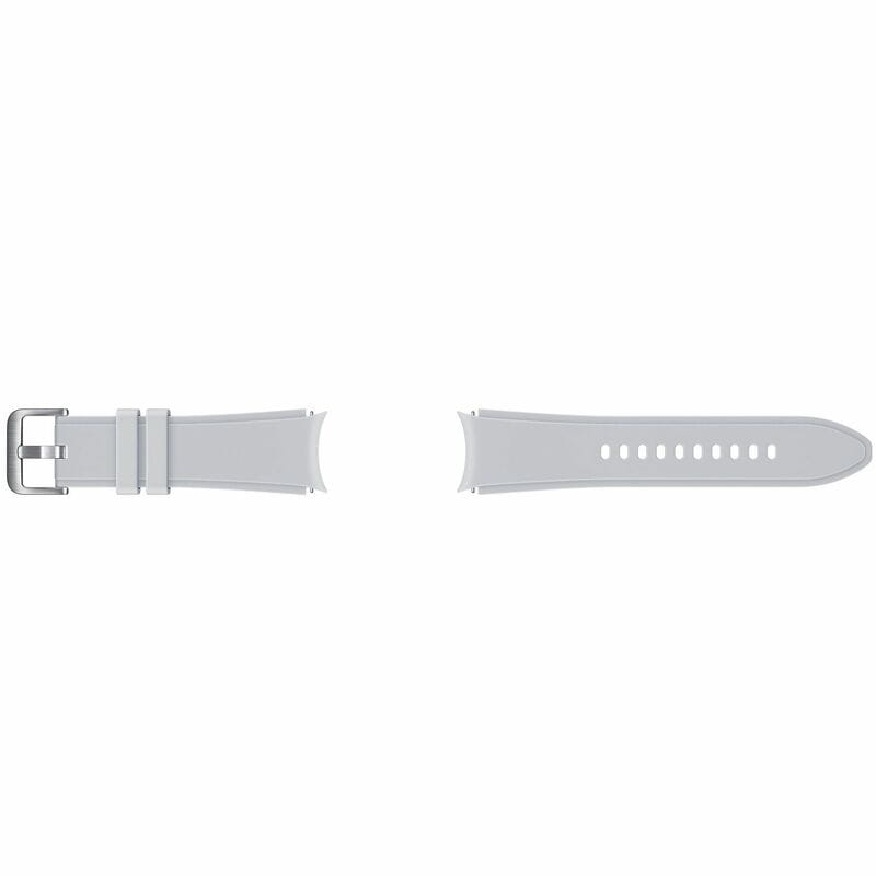 Ремінець Samsung Ridge Sport Band для Samsung Galaxy (20mm, S/M) / Watch 4 / Watch 5 / Watch 6 Silver (ET-SFR88SSEGRU) OEM