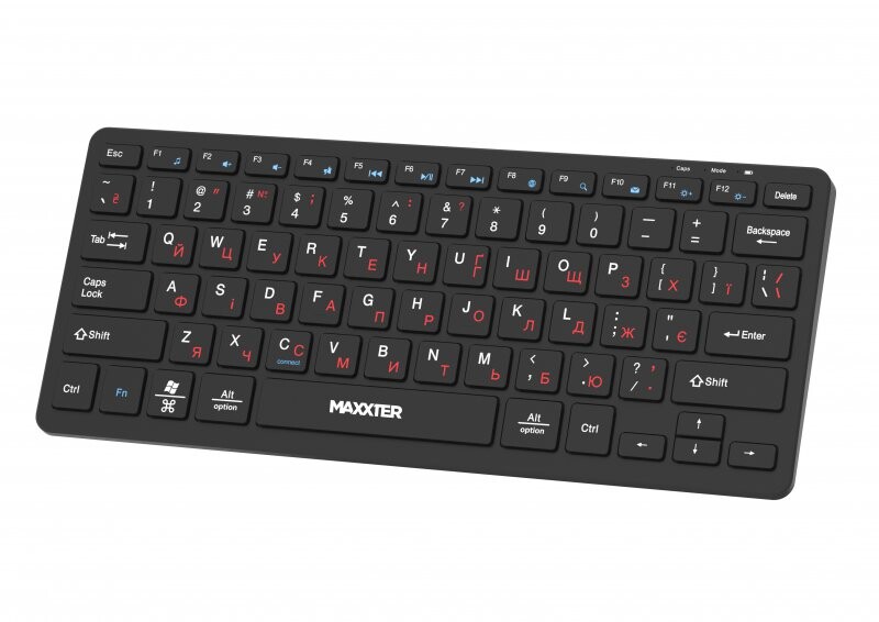 Клавiатура бездротова Maxxter KBW-C01B-UA Black