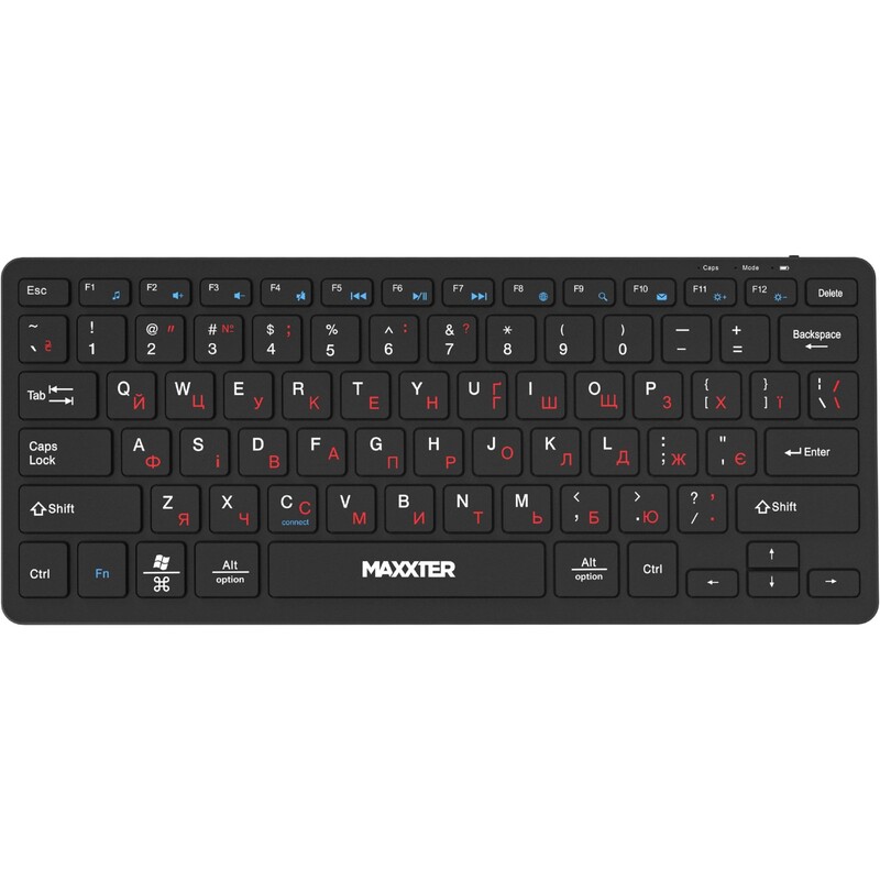 Клавiатура бездротова Maxxter KBW-C01B-UA Black