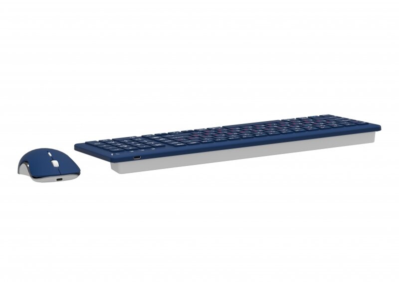 Комплект (клавіатура, миша) бездротовий Maxxter KMS-WCM-01BL-UA Dark Blue
