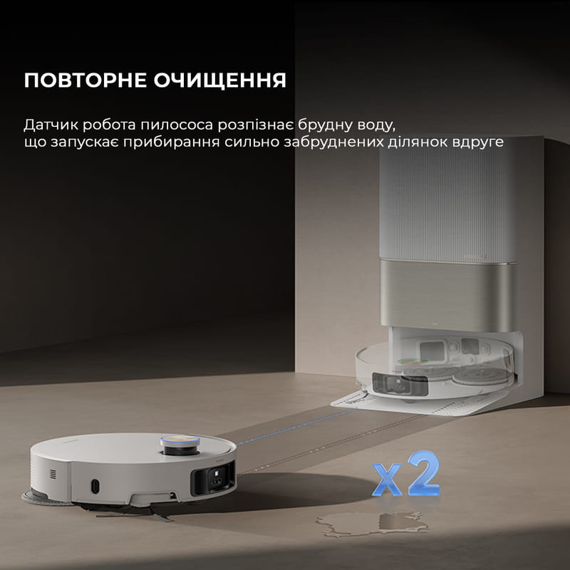 Робот-пилосос Dreame X50 Ultra Complete White (RLX85CE-4-WH)