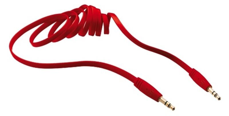 Аудио-кабель Trust Urban mini-jack 3.5мм(M) to mini-jack 3.5мм(M) 1м, Red (20177)