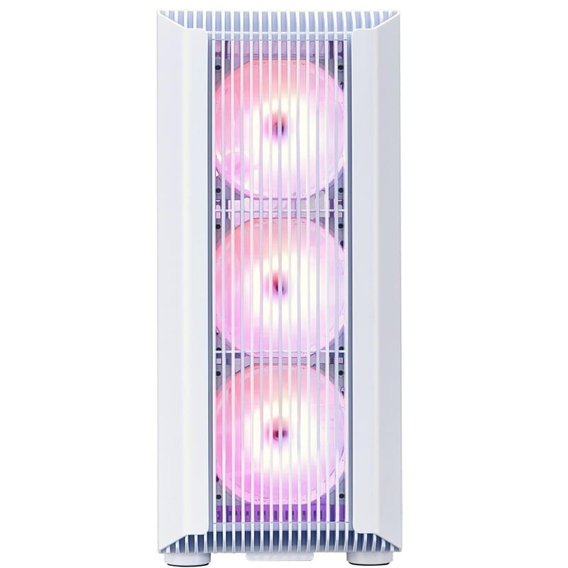 Корпус 1stPlayer H6-WH-4F7-W White без БП