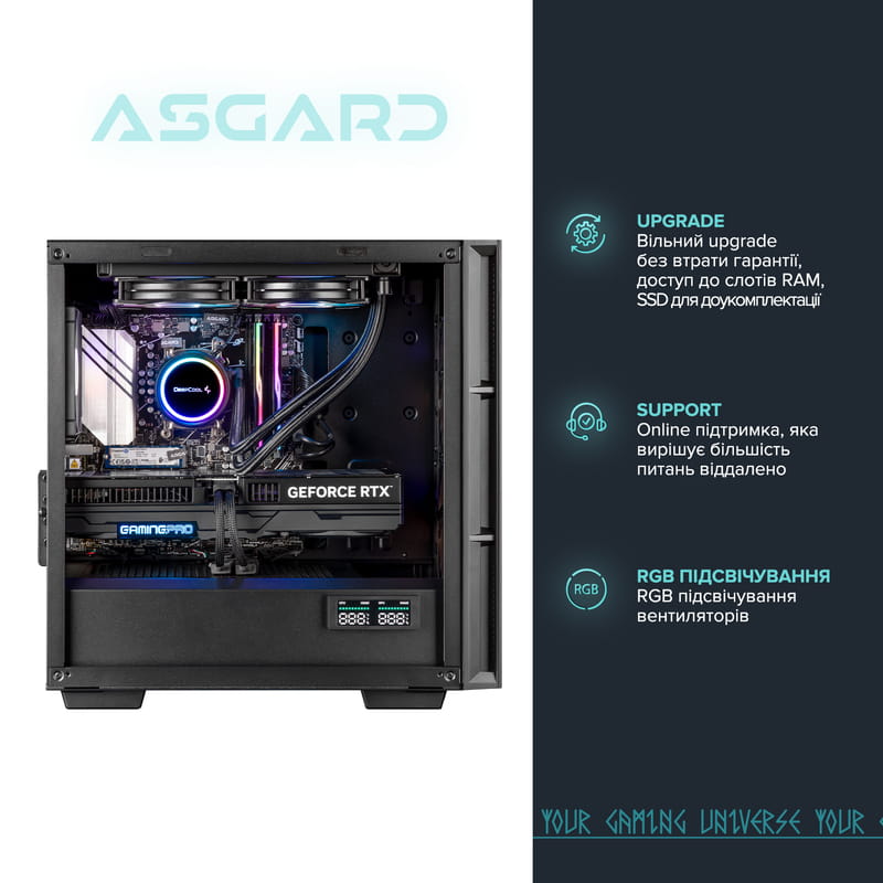 Персональний комп`ютер ASGARD (A78X3D.32.S10.57T.5551)