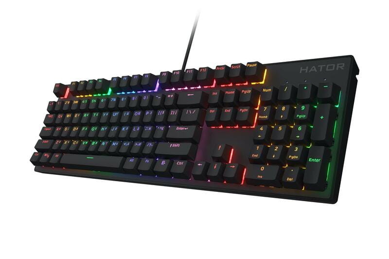 Клавіатура Hator Icefall Mecha Rainbow Black (HTK104UA)