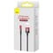Фото - Кабель Baseus MVP 2 USB - Lightning (M/M), 2.4A, 2 м Black/Red (CAVP000120) | click.ua