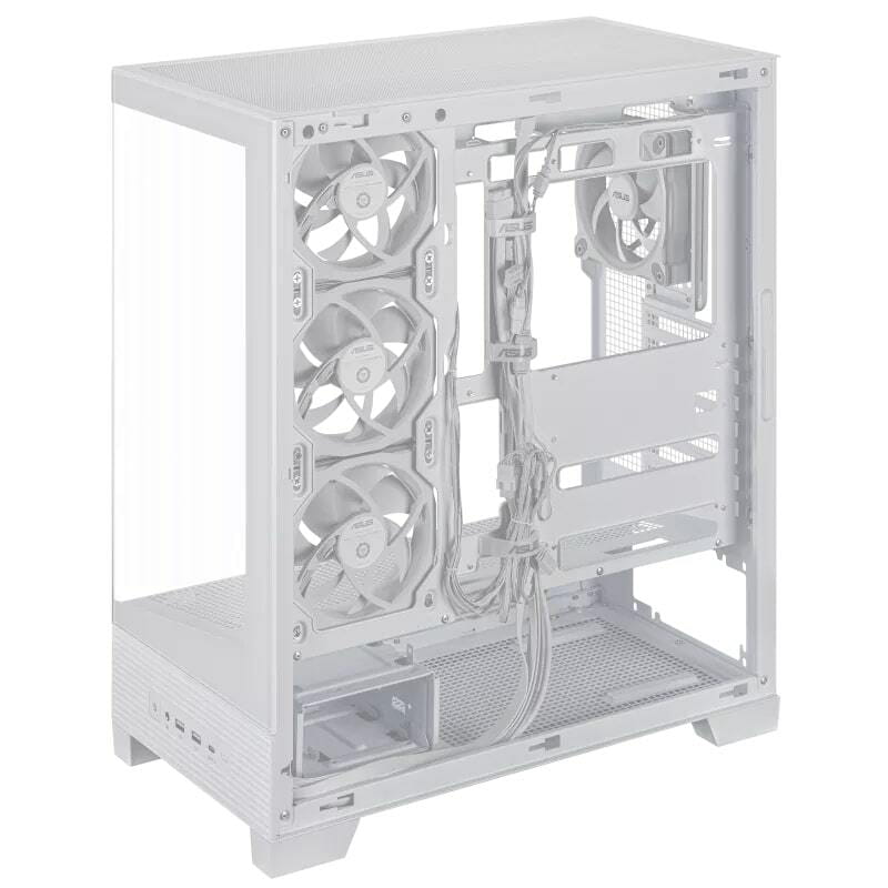 Корпус Asus A31 Plus White Tempered Glass без БЖ (90DC00R3-B19000)