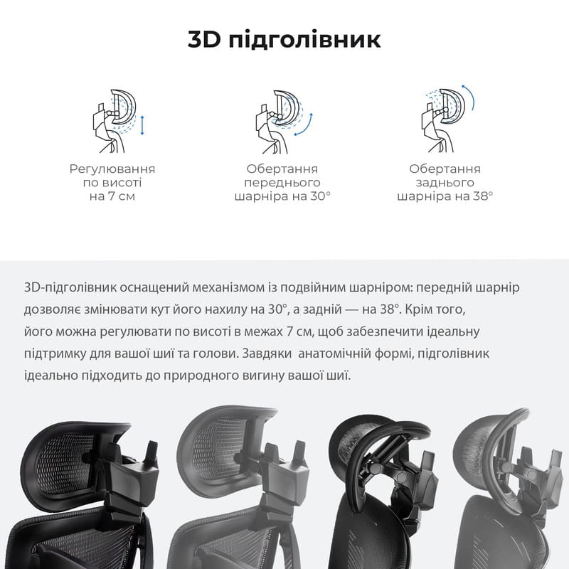 Крісло для геймерів Anda Seat X-Air Mega Size XL Mesh Gray Twilight (AD-WY-01-GGSP)
