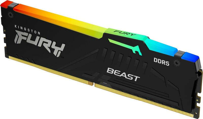 Модуль памяти DDR5 16GB/5600 Kingston Fury Beast RGB Black (KF556C40BBA-16)