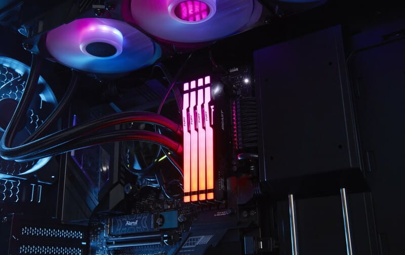 Модуль памяти DDR5 16GB/5600 Kingston Fury Beast RGB Black (KF556C40BBA-16)