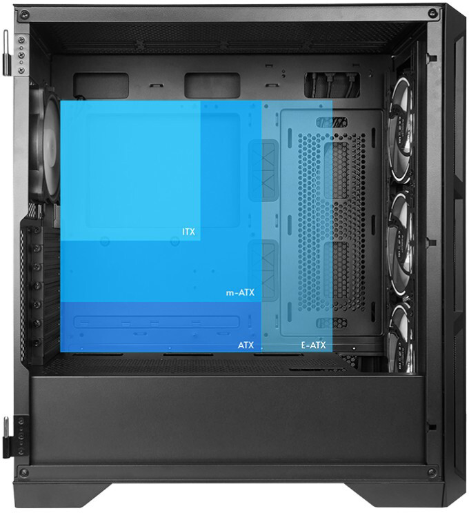 Корпус Chieftec Apex Air Black (GA-01B-M-OP) без БЖ