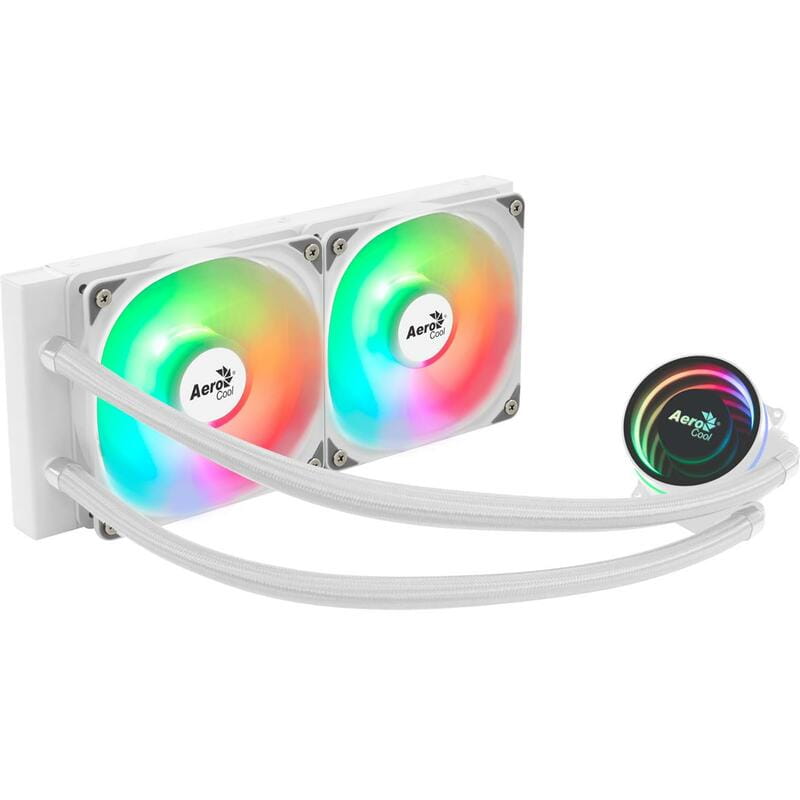 Система водяного охлаждения AeroCool Oasis L240 White (ACLA-OA24117.21)
