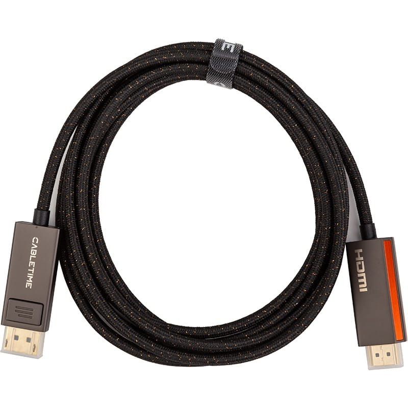 Кабель Cabletime DisplayPort - HDMI 2.1V (M/M), 8K, 3 м (CA914081)