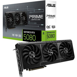 Відеокарта GeForce RTX 5080 16GB GDDR7 Prime OC Asus (PRIME-RTX5080-O16G)