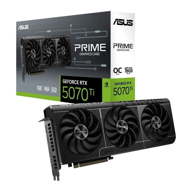 Видеокарта GF RTX 5070 Ti 16GB GDDR7 Prime OC Asus (PRIME-RTX5070TI-O16G)