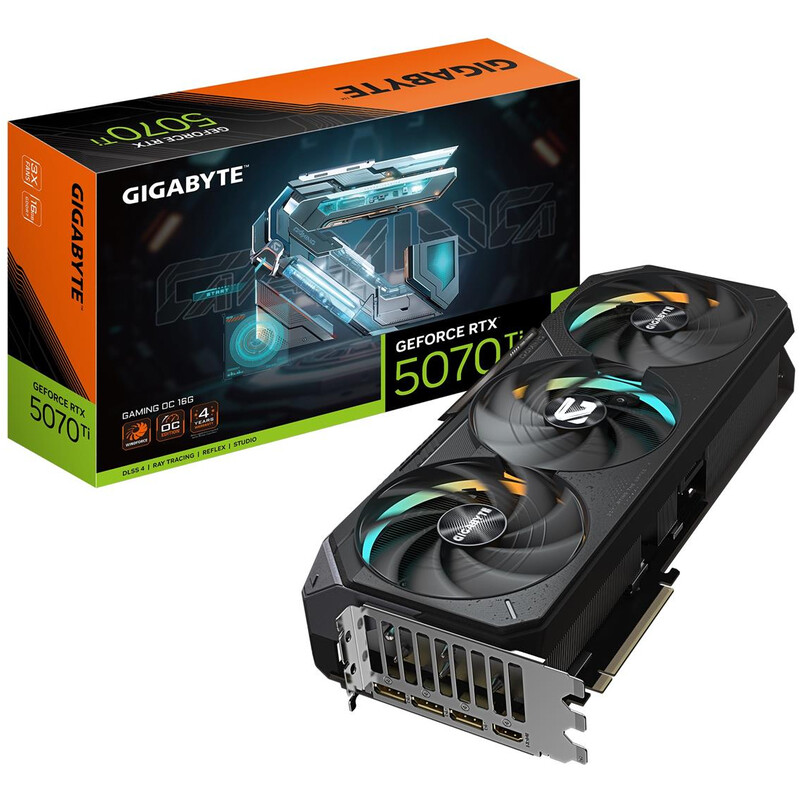 Видеокарта GF RTX 5070 Ti 16GB GDDR7 Gaming OC Gigabyte (GV-N507TGAMING OC-16GD)