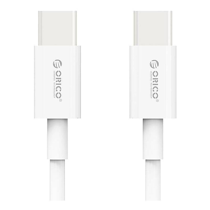Кабель Orico USB Type-C - USB Type-C (M/M), 100W, 1 м White (CA913381)