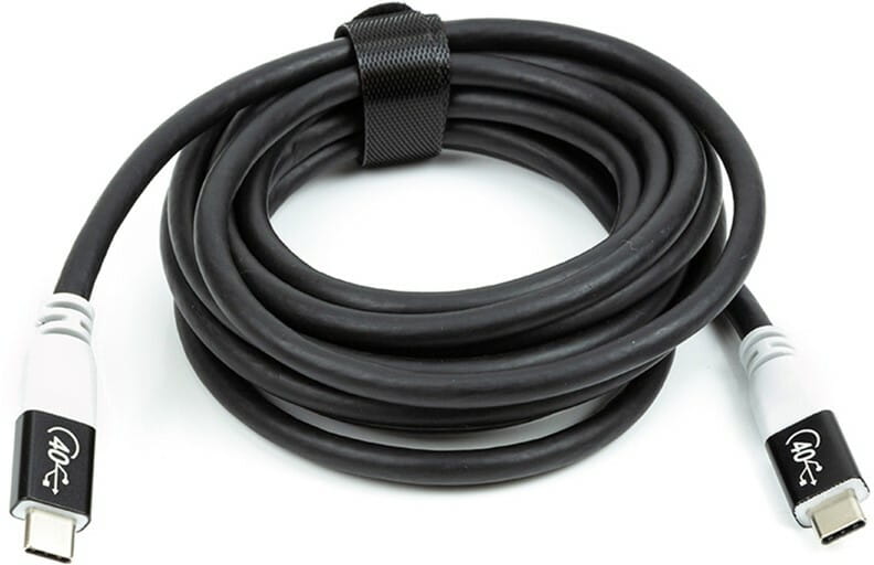 Кабель San Guan USB Type-C - USB Type-C (M/M) PD 100W, 40Gbps, 3 м Black (CA914135)