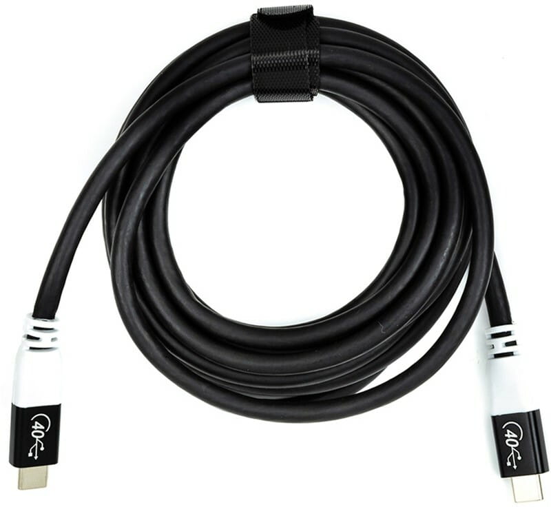 Кабель San Guan USB Type-C - USB Type-C (M/M) PD 100W, 40Gbps, 3 м Black (CA914135)