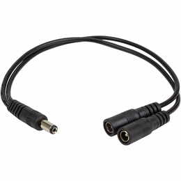 Адаптер PowerPlant DC - 2xDC (M/M), 5.5x2.1мм, Black (CA914890)