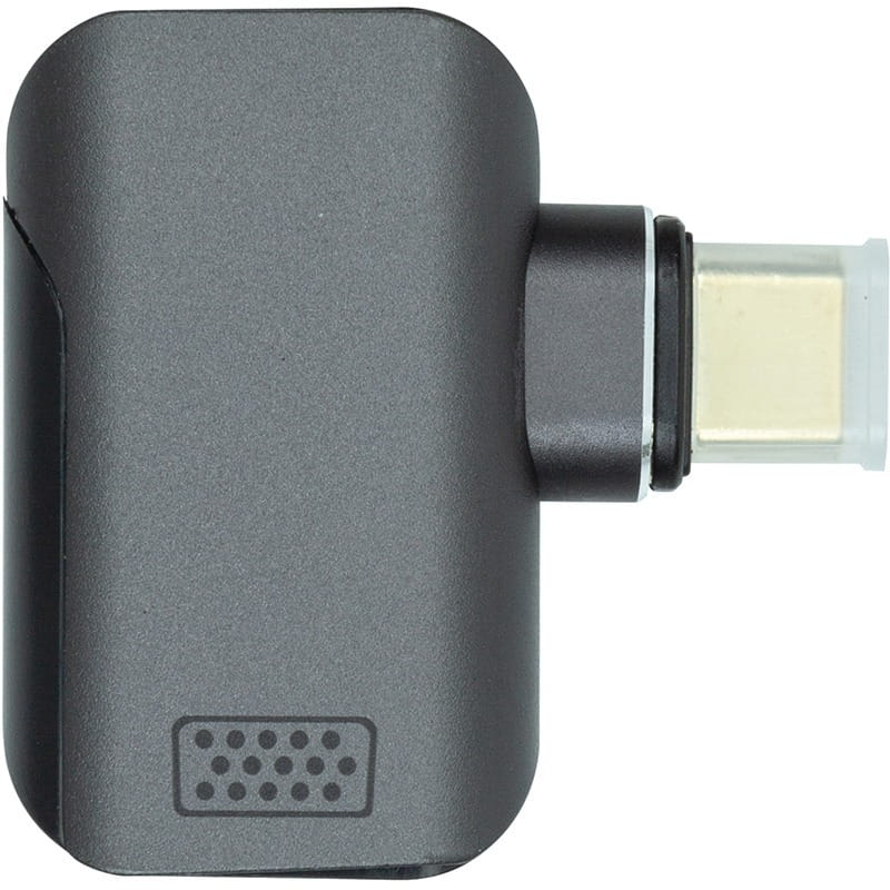 Адаптер PowerPlant USB Type-C - VGA (M/F) Black (CA914289)