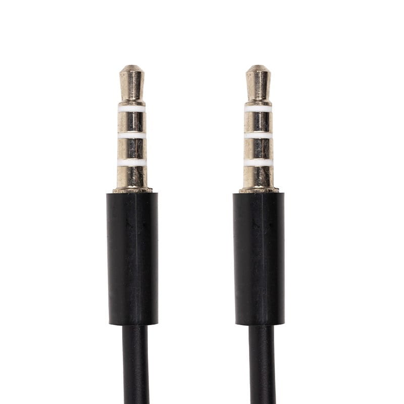 Аудіо-кабель PowerPlant mini jack 3.5 мм 4 pin M-M, 1.2 м (CA913053)