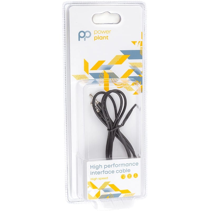 Аудіо-кабель PowerPlant mini jack 3.5 мм 4 pin M-M, 1.2 м (CA913053)