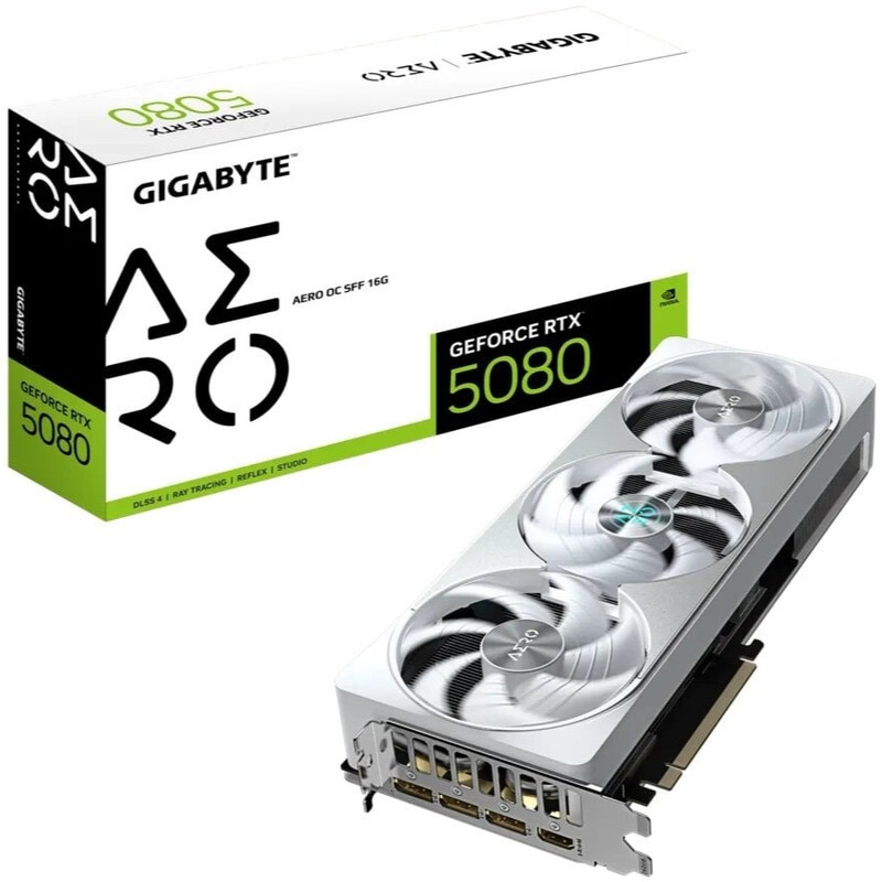 Відеокарта GF RTX 5080 16GB GDDR7 Aero OC Gigabyte (GV-N5080AERO OC-16GD)