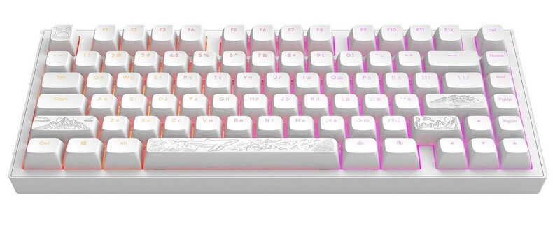 Клавіатура Dark Project ALU81 Terra Nostra White (DPKB_NOSTRA_81_ANSI_WHITE_UA)