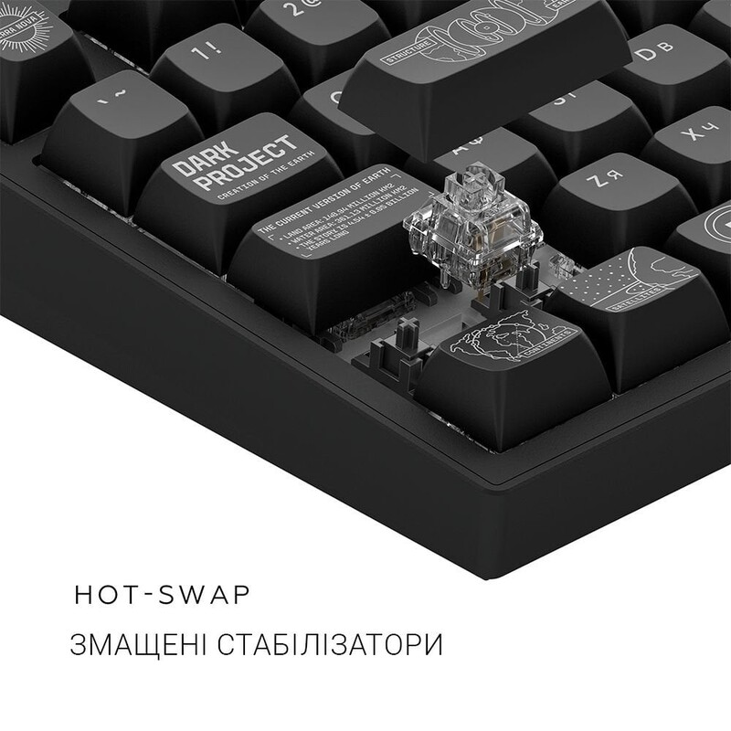 Клавіатура Dark Project ALU81 Terra Nova Black (DPKB_NOVA_81_ANSI_BLACK_UA)