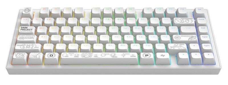 Клавіатура Dark Project ALU81 Terra Nova White (DPKB_NOVA_81_ANSI_WHITE_UA)