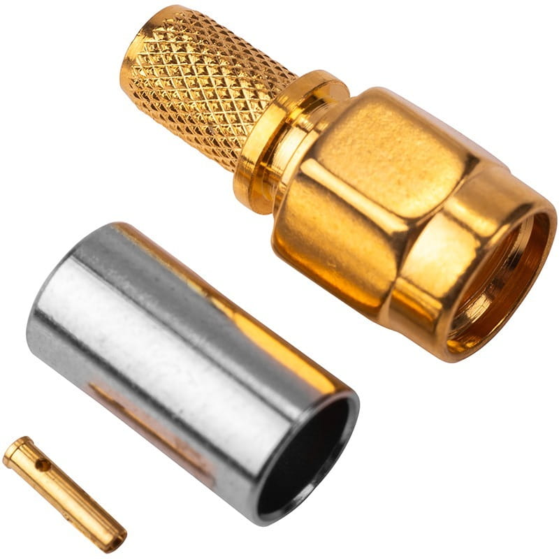 Роз`єм обтискний для кабелю HiSmart RG58 RPSMA-male (TV991686)