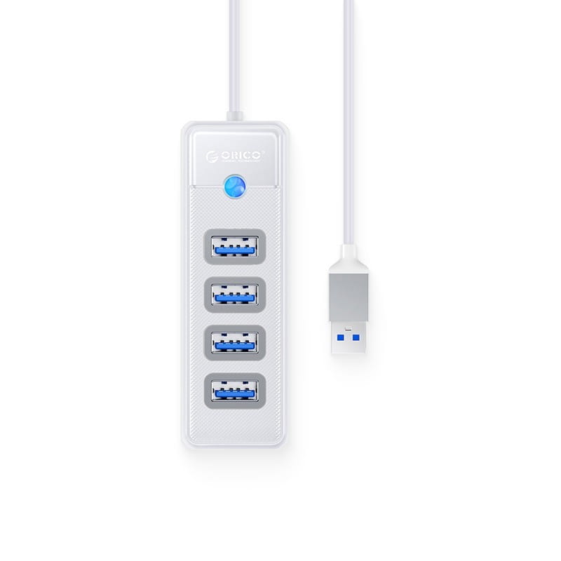 Концентратор USB Orico PW4U-U3-015-WH-BP White (CA914869)