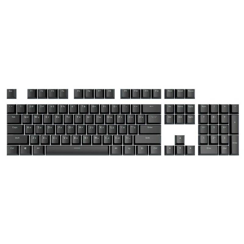 Набор кейкапов Dark Project PBT KS-45 ENG/UA/RU Black (DP-KS-0045)