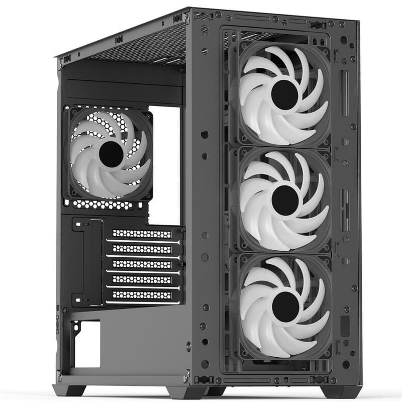 Корпус AeroCool D301A-G-BK-v2 (ACCS-DS03043.11) Black без БП