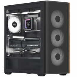 Корпус AeroCool D501A-G-BK-v2 (ACCM-DS01043.11) Black без БЖ