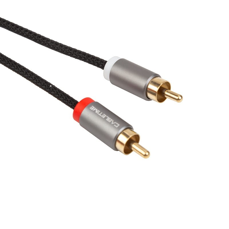 Аудио-кабель Cabletime 3.5 мм - 2xRCA (M/M), 3 м, Black (CA914067)