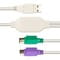 Фото - Перехідник PowerPlant USB - 2хPS/2, 30 см (CA913183) | click.ua