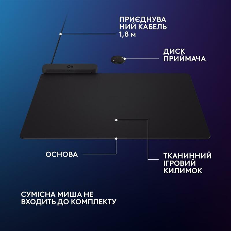 Игровая поверхность Logitech G PowerPlay 2 Black (947-000003)