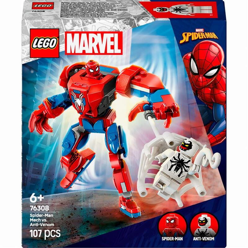 Конструктор LEGO Marvel Super Heroes Робот Людини Павука проти Анти-Венома (76308)